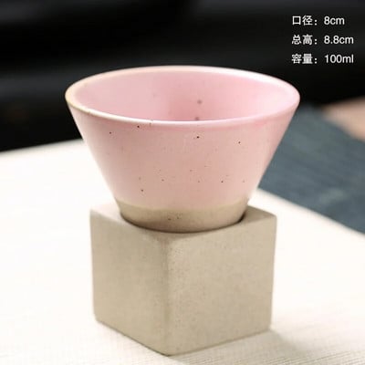 1kom 90 ml Japanska šalica za sake Latte Mini šalica Šalica za čaj INS Keramički kreativni lijevak Izvrsna šalica za kavu Šalica za čaj od grube keramike