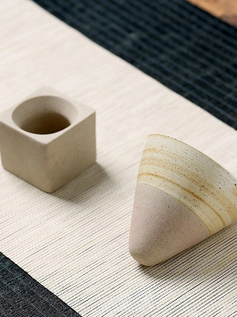 1kom 90 ml Japanska šalica za sake Latte Mini šalica Šalica za čaj INS Keramički kreativni lijevak Izvrsna šalica za kavu Šalica za čaj od grube keramike
