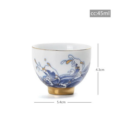 Kineska keramička šalica za čaj, osobna meditacija, jedna šalica, prijenosna putna zdjela za čaj Pu'er Master Cup, ručni pribor za set za čaj