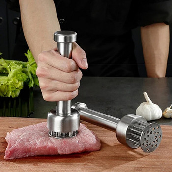 304 Неръждаема стомана Loose Meat Needle Meat Tenderizer Домакинска Quick Insert Beef Artefact Loose Meat Hammer Steak Kitchen Tool