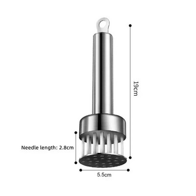 Kuhinjska igla za meko meso Alat za omekšavanje mesa Alat za omekšavanje mesa Čekić za odreske od nehrđajućeg čelika 304 Igla za čekić Labavi čekić za svinjske kotlete