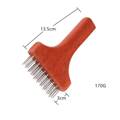 Igle za meso od nehrđajućeg čelika Kuhinjski alati za mljevenje mesa s drvenom ručkom. Profesionalna igla za omekšavanje mesa za goveđi odrezak