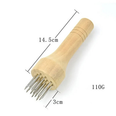 Igle za meso od nehrđajućeg čelika Kuhinjski alati za mljevenje mesa s drvenom ručkom. Profesionalna igla za omekšavanje mesa za goveđi odrezak