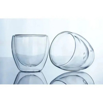 150-450 мл стъклена чаша за кафе, прозрачна термоизолирана двойна стена, чаша за чай, двуслойно стъкло за пиене