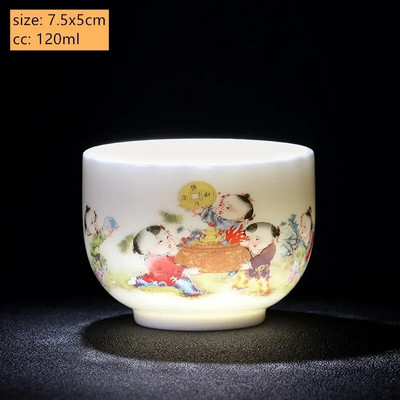 1vnt Kinijos balto porceliano arbatos puodelis Kelioninis nešiojamas arbatos puodelis Mažas arbatos dubuo Boutique Keraminis Įdomus arbatos rinkinys Namų gėrimai