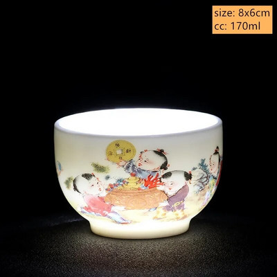 1vnt Kinijos balto porceliano arbatos puodelis Kelioninis nešiojamas arbatos puodelis Mažas arbatos dubuo Boutique Keraminis Įdomus arbatos rinkinys Namų gėrimai