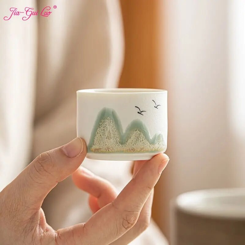 JIA GUI LUO-Keramičke šalice za čaj, šalica za čaj u japanskom stilu, šalica, I051, 50 ml
