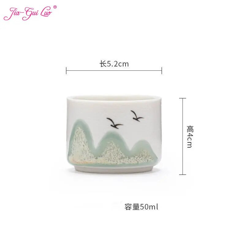 JIA GUI LUO-Keramičke šalice za čaj, šalica za čaj u japanskom stilu, šalica, I051, 50 ml