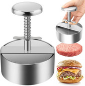 304 din oțel inoxidabil Hamburger Carne Presă Burger Patty Maker Mucegai Manual Tort Carne de Vită Porc Orez Presă de Fabricare Forme de Gratar Carne Instrument