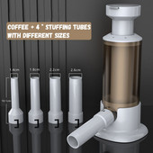 Kućni punjač za kobasice s 4 cijevi različitih veličina