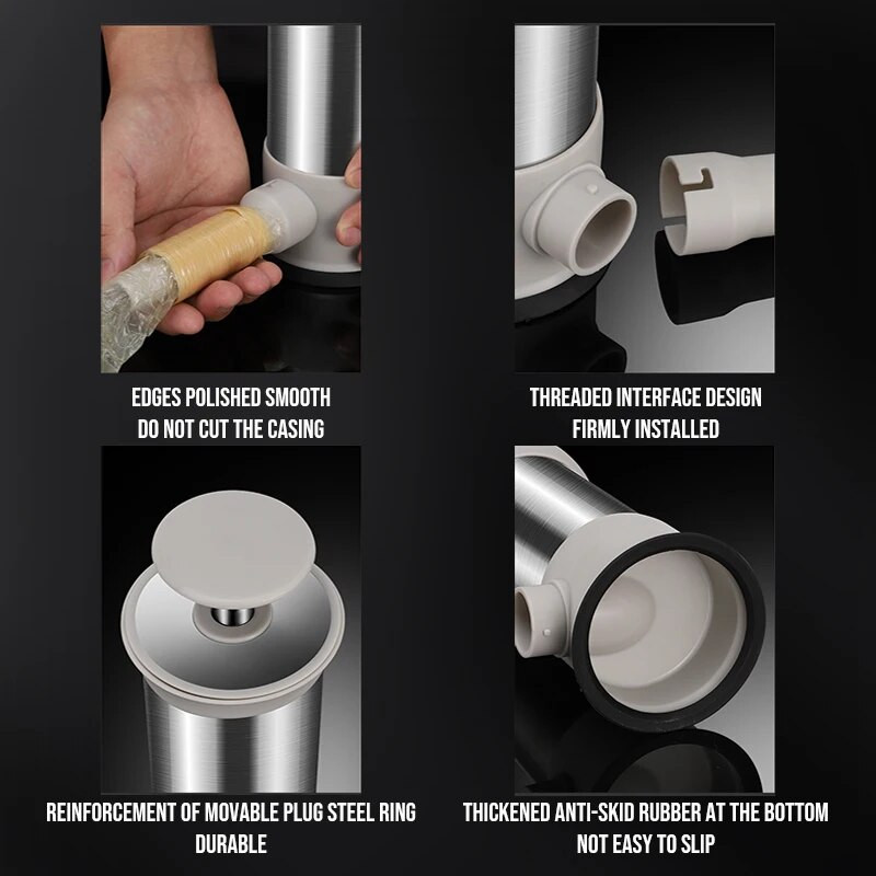 Ručno punjenje za kobasice od nehrđajućeg čelika Vertikalni aparat za izradu kobasica Cijevi za punjenje za kobasice za obiteljski dropshipping