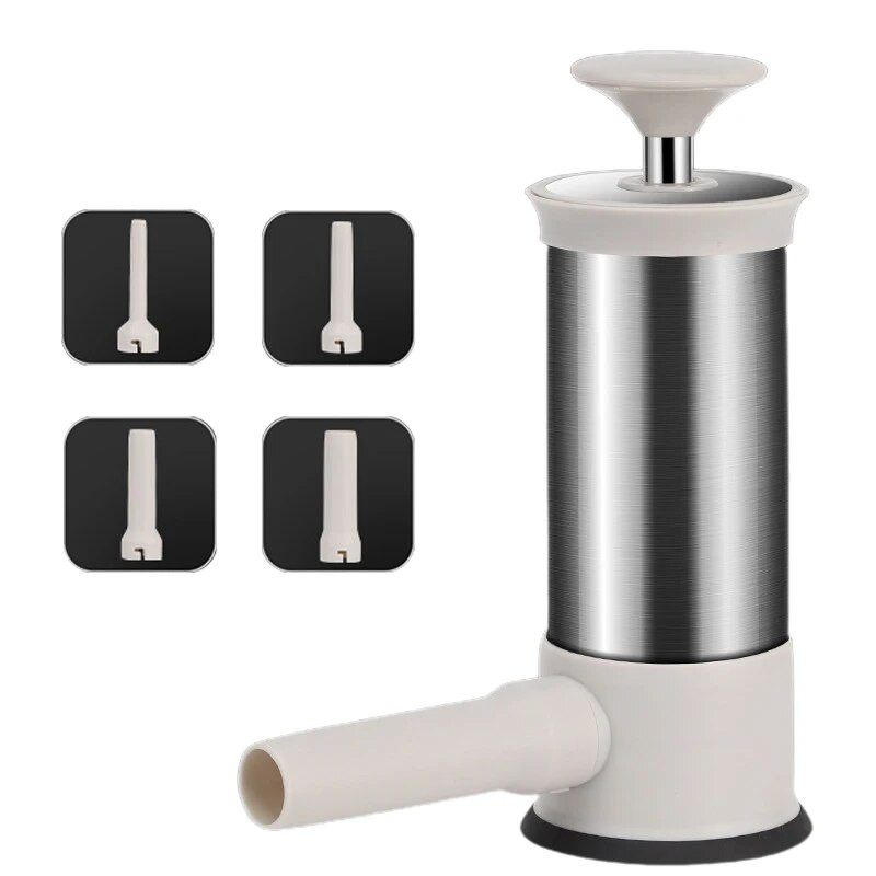 Ručno punjenje za kobasice od nehrđajućeg čelika Vertikalni aparat za izradu kobasica Cijevi za punjenje za kobasice za obiteljski dropshipping