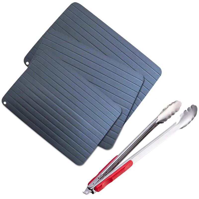 1 vnt greito atšildymo padėklas mėsai ir vaisiams atitirpinti šviežiems ingredientams laikyti, izoliuotas kilimėlis virtuvės įtaisas maistui gaminti ir naudoti orkaitėje