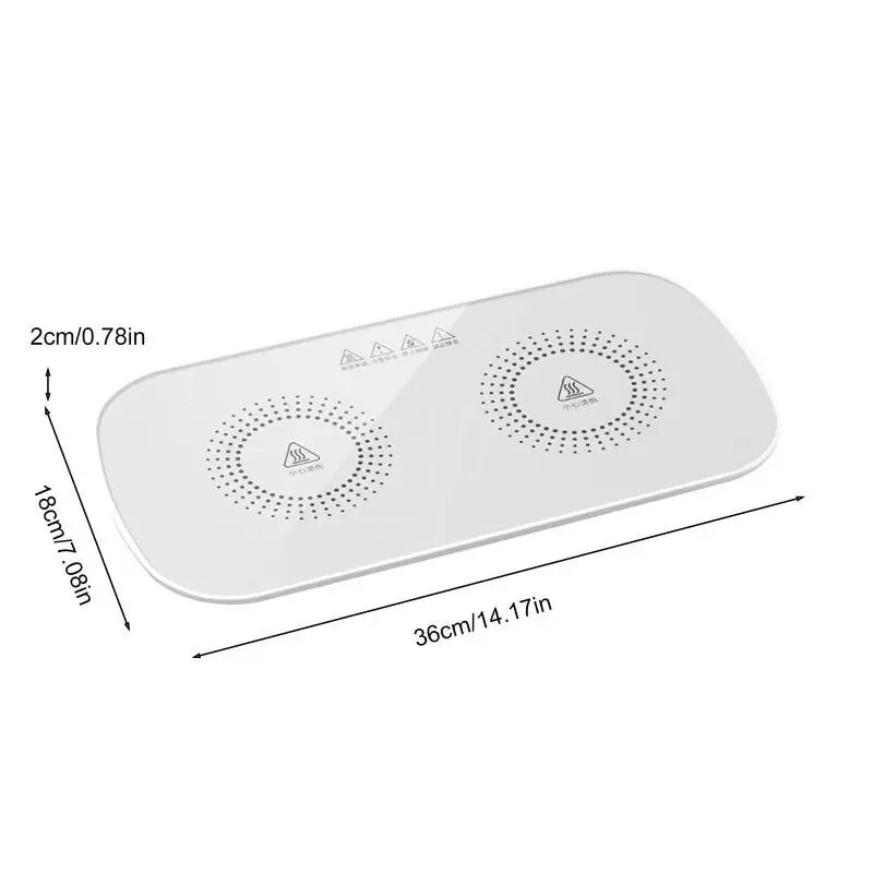Тава за затопляне на храна Електрическа тава за затопляне на храна Дълготрайни затоплящи чинии Бързо нагряване Тава за затопляне на храна за дома Чиния за вечеря