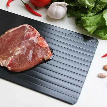 Δίσκος γρήγορης απόψυξης από κράμα αλουμινίου Τρόφιμα κρέας Φρούτα ταχείας απόψυξης Πλάκα απόψυξης Δίσκος απόψυξης Master Kitchen Gadgets