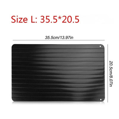 Aliuminio lydinio greito atitirpinimo padėklas Maisto mėsa Vaisiai Greito atšildymo lėkštės plokštės atitirpinimo padėklas Atšildymo meistras virtuvės prietaisai