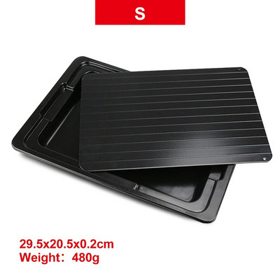 1 rinkinys greito atitirpinimo padėklas su vandens talpykla Šaldytos mėsos atitirpinimo maisto atšildymo lėkštės plokštės virtuvės prietaisų priedai