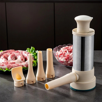 GIANXI304 Неръждаема стомана Ръчно изработена наденица Клизма Кухненски комплект за месо Кухненски комплект за пълнеж от месо