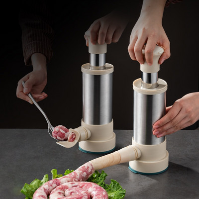 GIANXI304 Roostevabast terasest käsitsi valmistatud vorsti klistiir köögilihakomplekt Toidukvaliteediga liha täidisega köögikomplekt