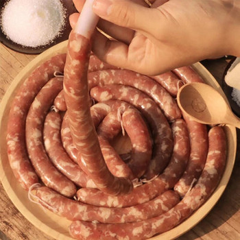 8 μέτρα 85mm Ξηρό κάλυμμα κολλαγόνου λουκάνικου για λουκάνικα BBQ Fry Steam Sausages Meat Ham Maker Εργαλεία πλήρωσης Εργαλειομηχανές