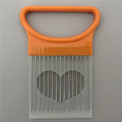 Viilutage sibulad hõlpsalt selle 1 tk värvilise sibulaviilujaga Kitchen roostevabast terasest kartulikrõpsude sibulahoidjaga assi hakkimiseks