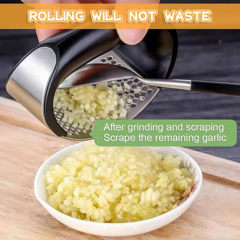Preša za češnjak od nehrđajućeg čelika Ručna drobilica za češnjak Alat za sjeckanje češnjaka Alati za voće i povrće Kuhinjski dodaci