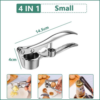 Gnječilica za češnjak od nehrđajućeg čelika Kuhinjska drobilica za povrće Ručni ručni mlin za mljevenje đumbira Alat za cijeđenje Kuhinjski pribor za mljevenje