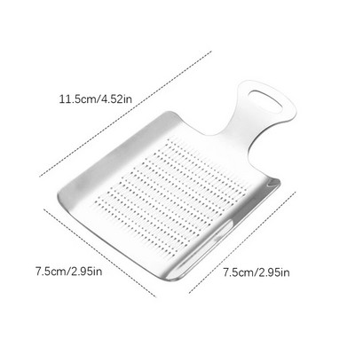 Rende za đumbir Wasabi Mlinilica za mljevenje češnjaka od nehrđajućeg čelika Kuhinjski alat za mljevenje korjenastog voća i povrća