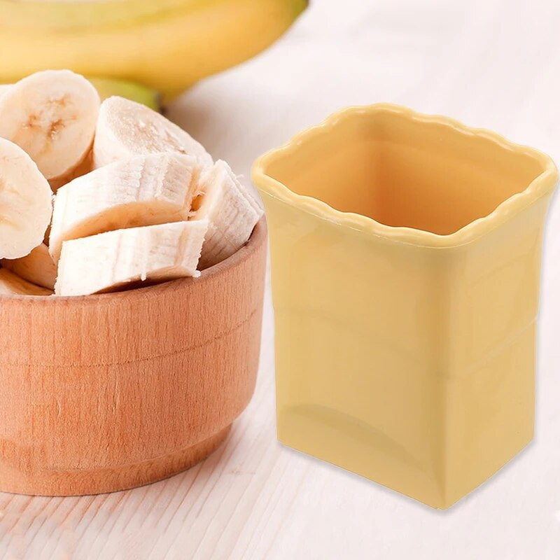 Puodelių pjaustyklė Bulvių gruzdintų bulvyčių pjaustyklė gaminimo įrankis vaisių pjaustymo braškių vynuogių daržovių smulkintuvas puodelis minkštas virtuvės įtaisas