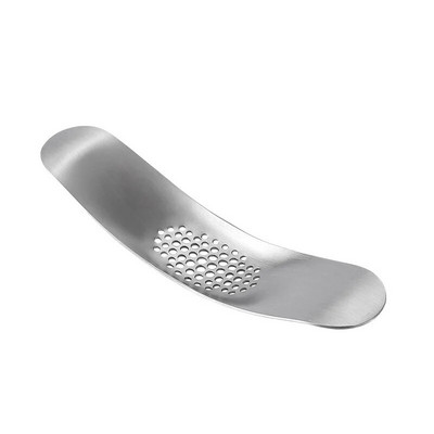 Zakrivljena preša za češnjak od nehrđajućeg čelika Ručna drobilica za gnječenje đumbira Višenamjenska sjeckalica Kuhinjski dodaci za voće i povrće