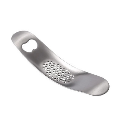 Zakrivljena preša za češnjak od nehrđajućeg čelika Ručna drobilica za gnječenje đumbira Višenamjenska sjeckalica Kuhinjski dodaci za voće i povrće