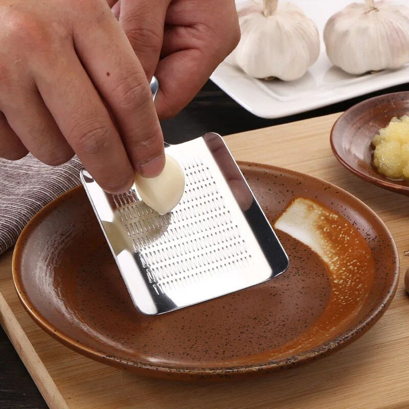 Nerūdijančio plieno česnako smulkintuvas imbiero vasabi tarka garstyčių malūnėlis daržovių preso įtaisas smulkintuvas pjaustytuvas namų virtuvės įrankis