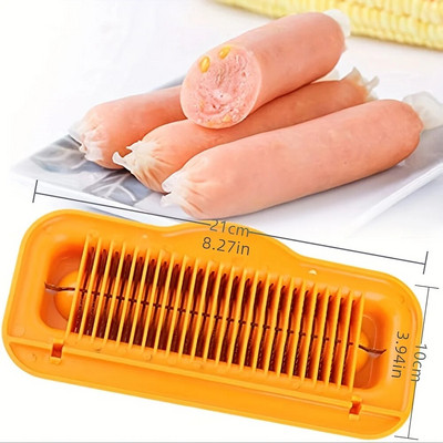 1 vnt bananų pjaustyklė nerūdijančio plieno daugiafunkcė dešrainių pjaustyklė dešrų pjaustyklė daržovių braškių pjaustyklė virtuvės įrankiai