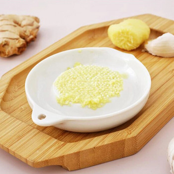 Λευκό απλό στυλ κεραμικό εργαλείο τρίφτη τζίντζερ Μύλος χειρός Μύλος σκόρδου Φορητό εργαλείο κουζίνας λείανσης καρότου τζίντζερ από πορσελάνη