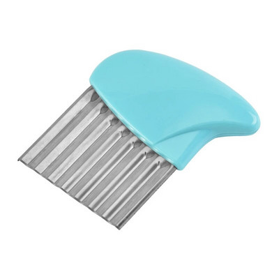 Povrće od nehrđajućeg čelika, krumpir, mrkva, valoviti rezač za čips, valoviti valoviti nož, kuhinjski naborani pomfrit, alat, gadget