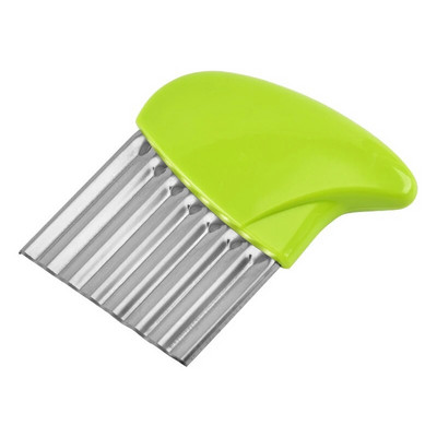 Povrće od nehrđajućeg čelika, krumpir, mrkva, valoviti rezač za čips, valoviti valoviti nož, kuhinjski naborani pomfrit, alat, gadget