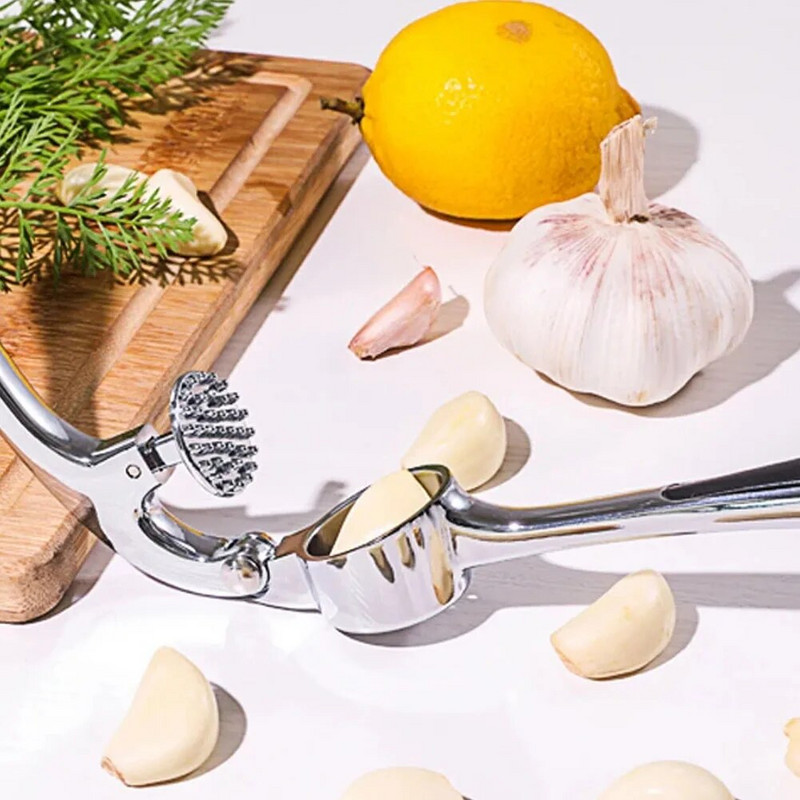Preša za češnjak, drobilica, gnječilica, mljevenje, ručni kuhinjski alat od nehrđajućeg čelika, preša za đumbir, preša za češnjak otporna na hrđu