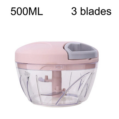 500/900 ML Sjeckalica za češnjak Ručna mašina za mljevenje mesa Ručna preša za drobilicu za kuhinjske alate Mlin za mljevenje hrane Mlinac za mljevenje luka Gnječilica za čili