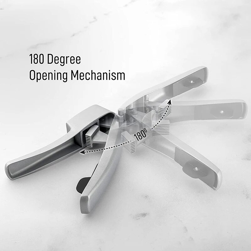 Preša za češnjak od aluminijske legure 2 u 1 Preša za češnjak & Slicer Ručna drobilica za češnjak Cjedila Sjeckalica za češnjak Rezač Kuhinjski alat