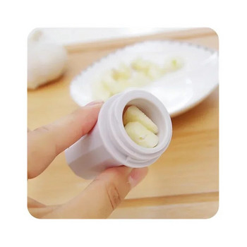 Πλαστικές πρέσες σκόρδου Screw Squeeze Peeler Σκορδοθραύστης Λευκό Χειροκίνητο Πρέσα Πρακτικά εργαλεία μαγειρέματος κουζίνας