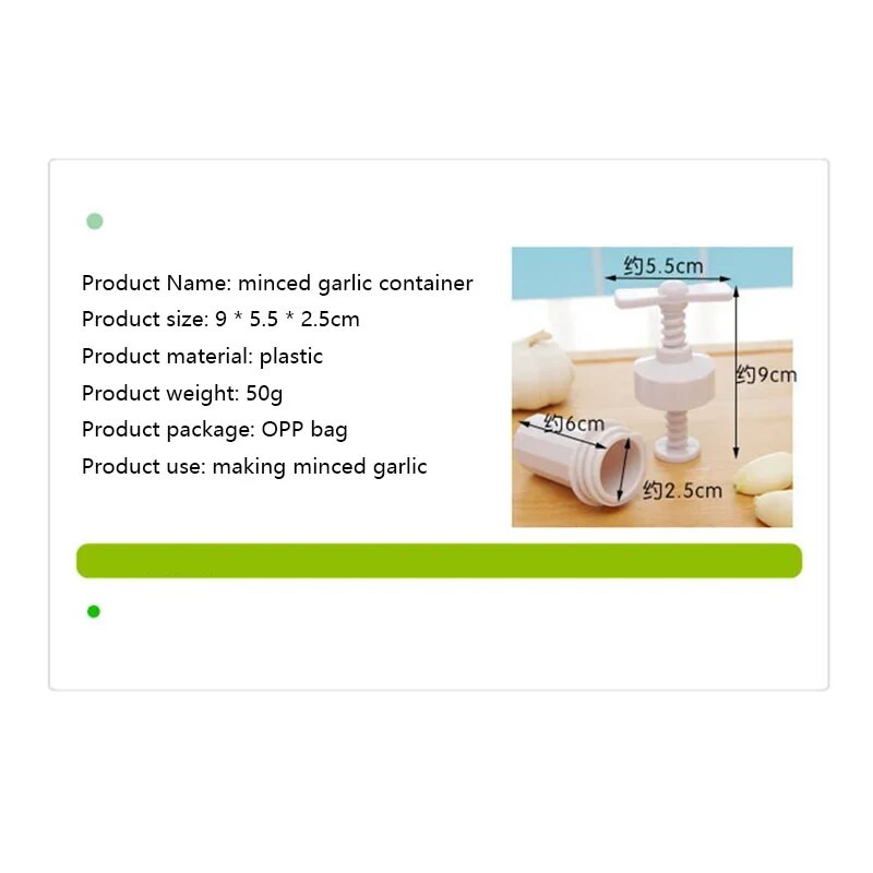 Plastične preše za češnjak Ljuštilica s vijkom i stiskanjem, drobilica za češnjak Bijela ručna preša, praktični kuhinjski alati za kuhanje