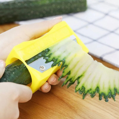 Instrumente de frumusețe Cuțit de tăiat castraveți Dispozitiv de ascuțit morcovi Cuțit de curățat cu oglindă în spirală Dispozitiv de curățat legume Gadget Accesorii de bucătărie