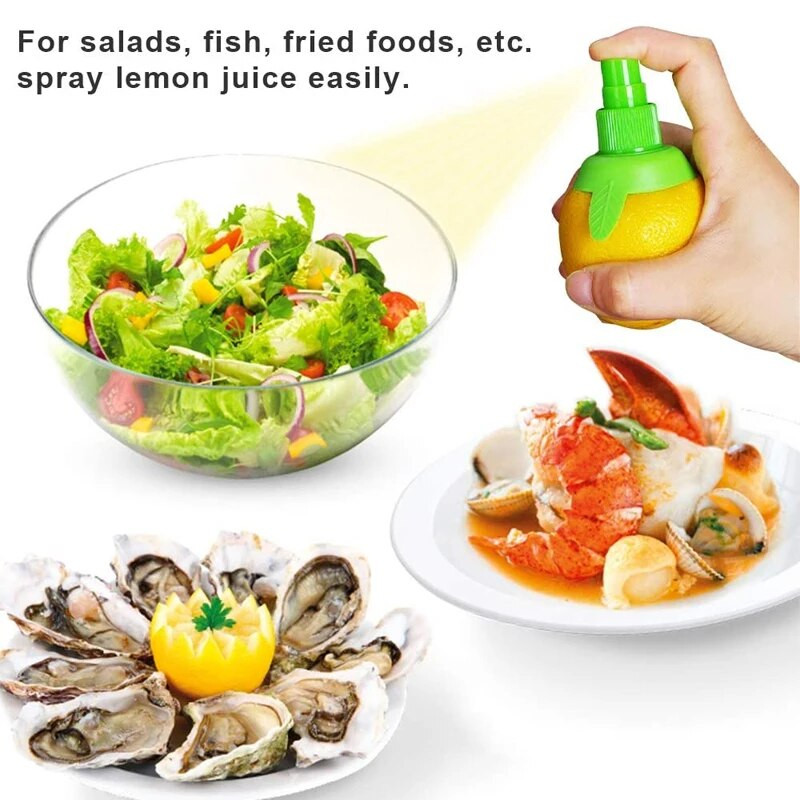 Χειροκίνητος αποχυμωτής αποχυμωτή χυμού πορτοκαλιού Σπρέι λεμονιού Mist Ψεκαστήρας φρούτων πορτοκαλιού για σαλάτα Εργαλεία μαγειρικής κουζίνας με φρέσκια γεύση