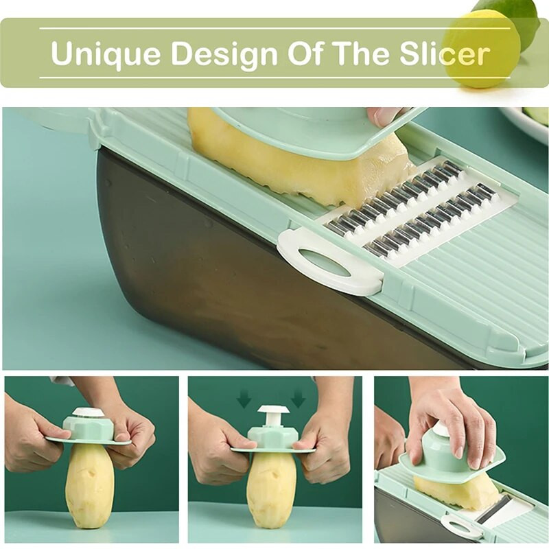 5 viename Daržovių pjaustyklė Vaisių pjaustyklė trintuvė Smulkintuvai Nutekėjimo krepšelis Maisto smulkintuvas Pjaustyklė pjaustyklė pjaustyklė Įrankiai Virtuvės priedai