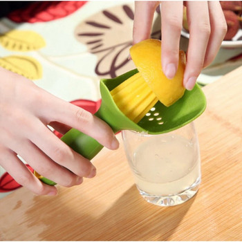 Ръчна сокоизстисквачка Пластмасова ръчно изработена машина за разбиване на цитрусови плодове Ръчна изстисквачка за портокал и лимон Преносима преса за плодове Cut Кухненски инструменти за готвене