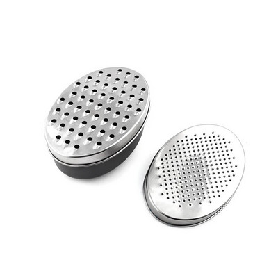 Rende za pohranu od nehrđajućeg čelika Dvostrana ribalica za đumbir Višenamjenska sjeckalica sira za pohranjivanje Kuhinjski alat za povrće i voće