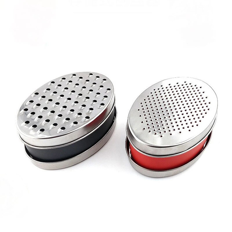 Rende za pohranu od nehrđajućeg čelika Dvostrana ribalica za đumbir Višenamjenska sjeckalica sira za pohranjivanje Kuhinjski alat za povrće i voće