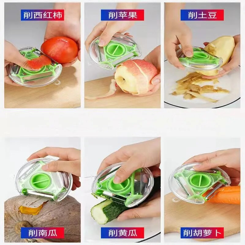 3 u 1 višenamjenski nož za guljenje voća, krumpira, alata za sjeckanje povrća, oštrice od nehrđajućeg čelika Kuhinjski dodaci Home