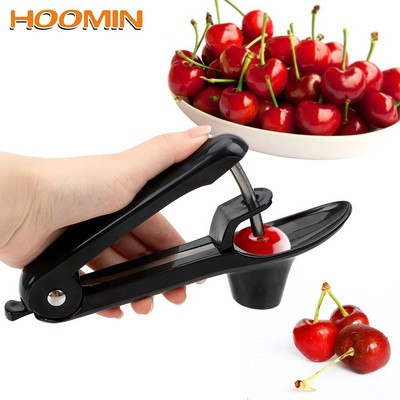 HOOMIN Cherry Core Seed Remover Αξεσουάρ κουζίνας Χρήσιμα Olives Go Πυρηνική συσκευή Cherry Pitter Plastic Fruits Gadgets Εργαλεία