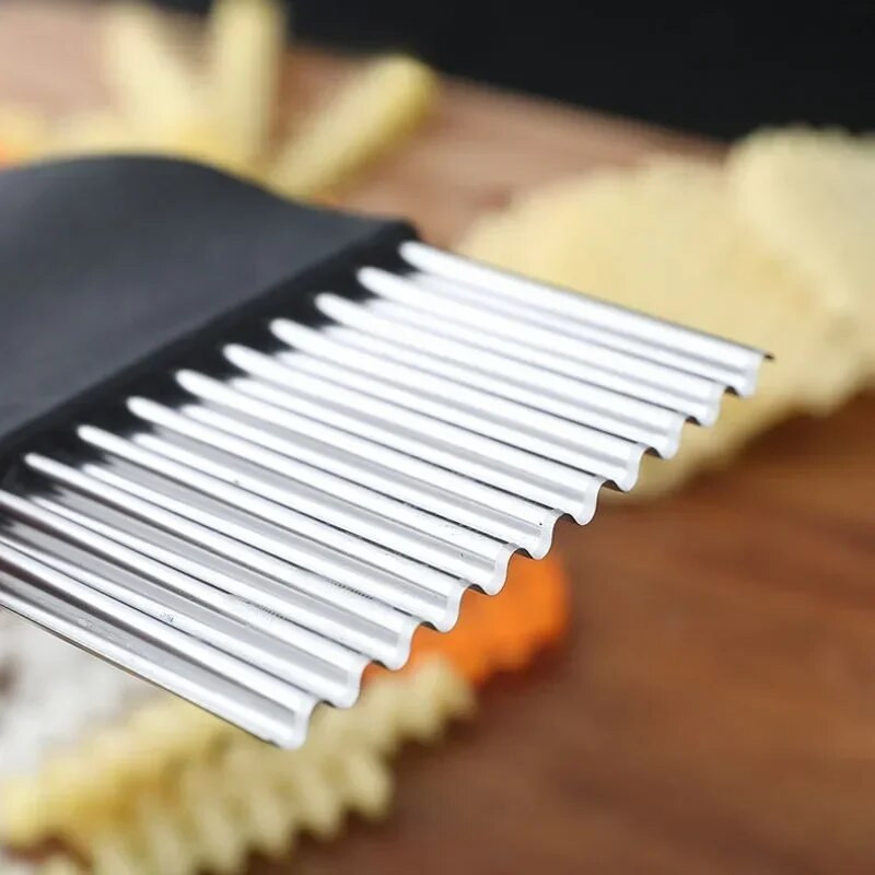 Aparati za pečenje krumpirića od nehrđajućeg čelika Rezač za krumpir Sjeckalica za povrće Voće Nabori Valoviti nož Rezač Sjeckalica Kuhinjski alati za povrće